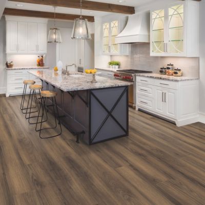 LVP floors in a rustic Mississauga kitchen