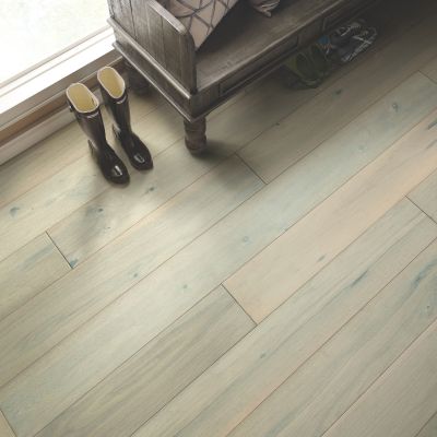 Hardwood floors in a Mississauga entryway